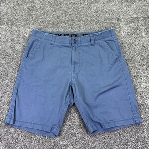 Iron Flex Shorts Mens 36 Blue Chino Casual Stretch Pockets Summer City Outdoor